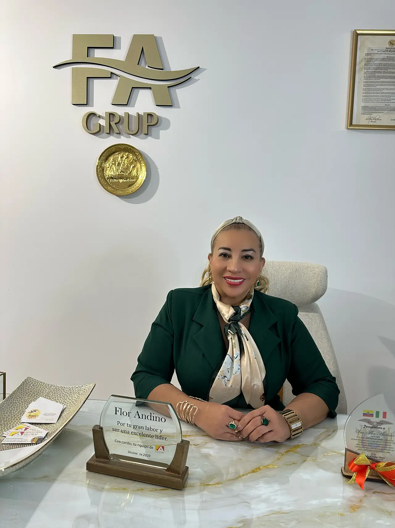 Retrato oficial de Flor Andino